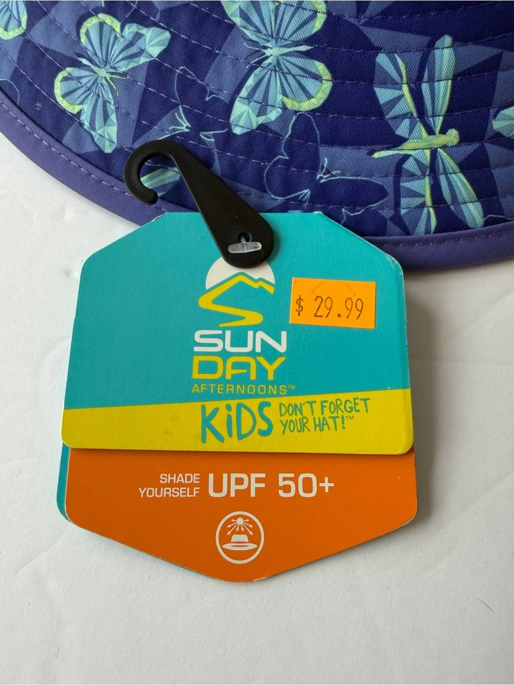 Sunday Afternoons Kids Navy/Purple/Teal Butterfly Sun Bucket Hat